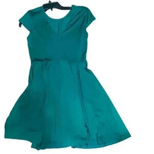 Beautiful Deep Green Babydoll Dress